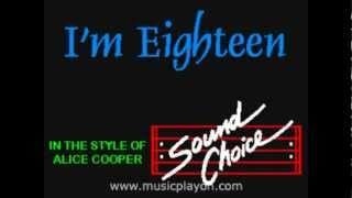 Alice Cooper-I'm Eighteen Karaoke