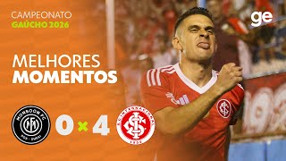 MONSOON 0 X 4 INTERNACIONAL | MELHORES MOMENTOS | 2ª RODADA CAMPEONATO GAÚCHO 2026 | sportv