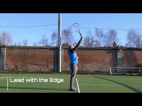 Tennis Serve Drill - Lead with the Edge of the Racquet
