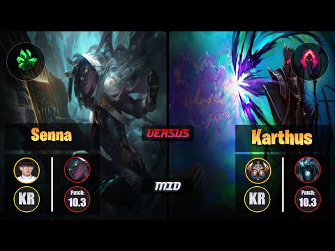 Hoit SENNA (Mid) [Grasp of the Undying] VS KARTHUS - Challenger KR Patch 10.3