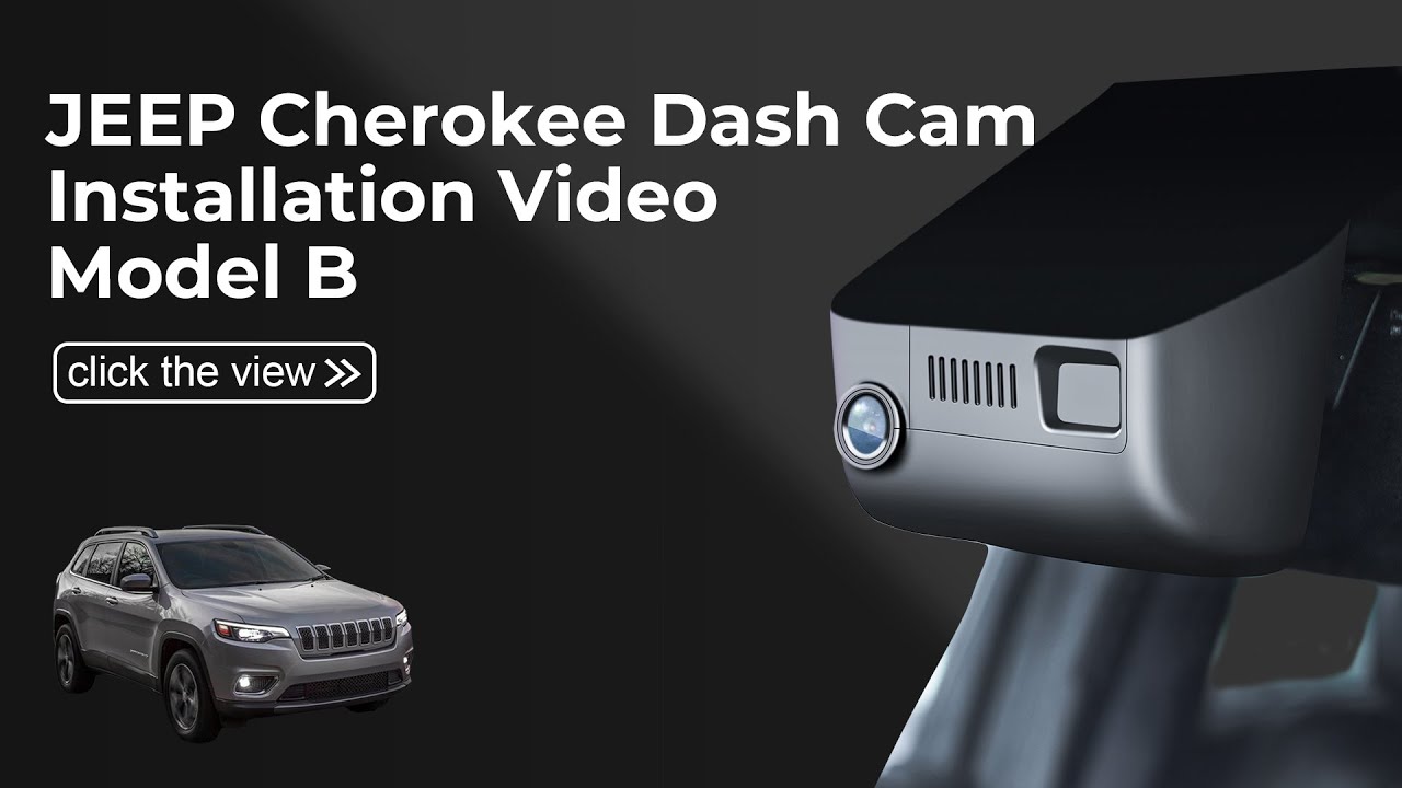  Dash Cam 021D(Model B,Mid-level trim) Installation Video for JEEP Cherokee 2014-2018