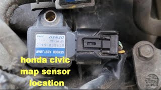 honda civic map sensor location/replace