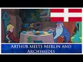 The Sword In The Stone 1963 Arthur Meets Merlin And Archimedes Danish Dansk