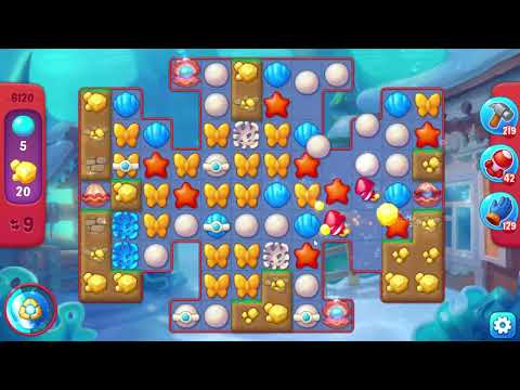 Fishdom 6120 Hard Level - 15 moves - NO BooSTERS