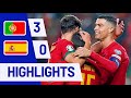 Portugal vs Spain 3-0 | Ronaldo Hattrick EURO 2024 Qualifiers Highlights & All Goals