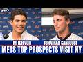 Top Mets prospects Mitch Voit and Jonathan Santucci visit Citi Field and talk future
