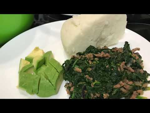 HOW I COOK UGALI AND SPINACH FOR DINNER. #ugaliman
