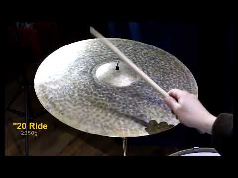 M.Stella cymbals - "20 Ride Raw 2250g Test