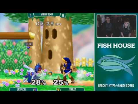 Fish House 5 SSBM - Unspecial (Falco) Vs. JTurley (Y. Link, Falco) Winners Semis