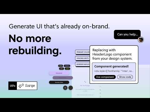 UXPin Forge 공식 영상 미리보기