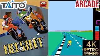 Kick-Start Wheelie King Arcade (Taito 1984) 4k Longplay