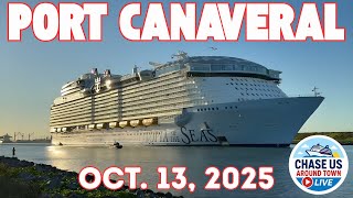 4 Cruise Ship Departures at Port Canaveral FL (Oct 13, 2025)
