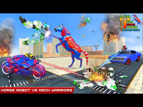 Futuristic Horse Robot Car Transforming Game Superhero Robot Games Gameplay #1