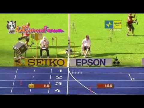 Mondiali Atletica Berlino 2009: Finale 800 metri Uomini - Vince Mbulaeni Mulaudzi in 1'45''29