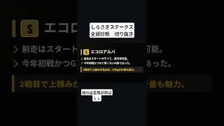 エコロアルバ　しらさぎステークス　全頭診断