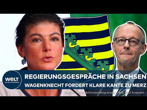 KOALITIONSVERHANDLUNGEN SACHSEN: Gespräche zwischen CDU, SPD & BSW - Wagenknecht stellt Bedingungen