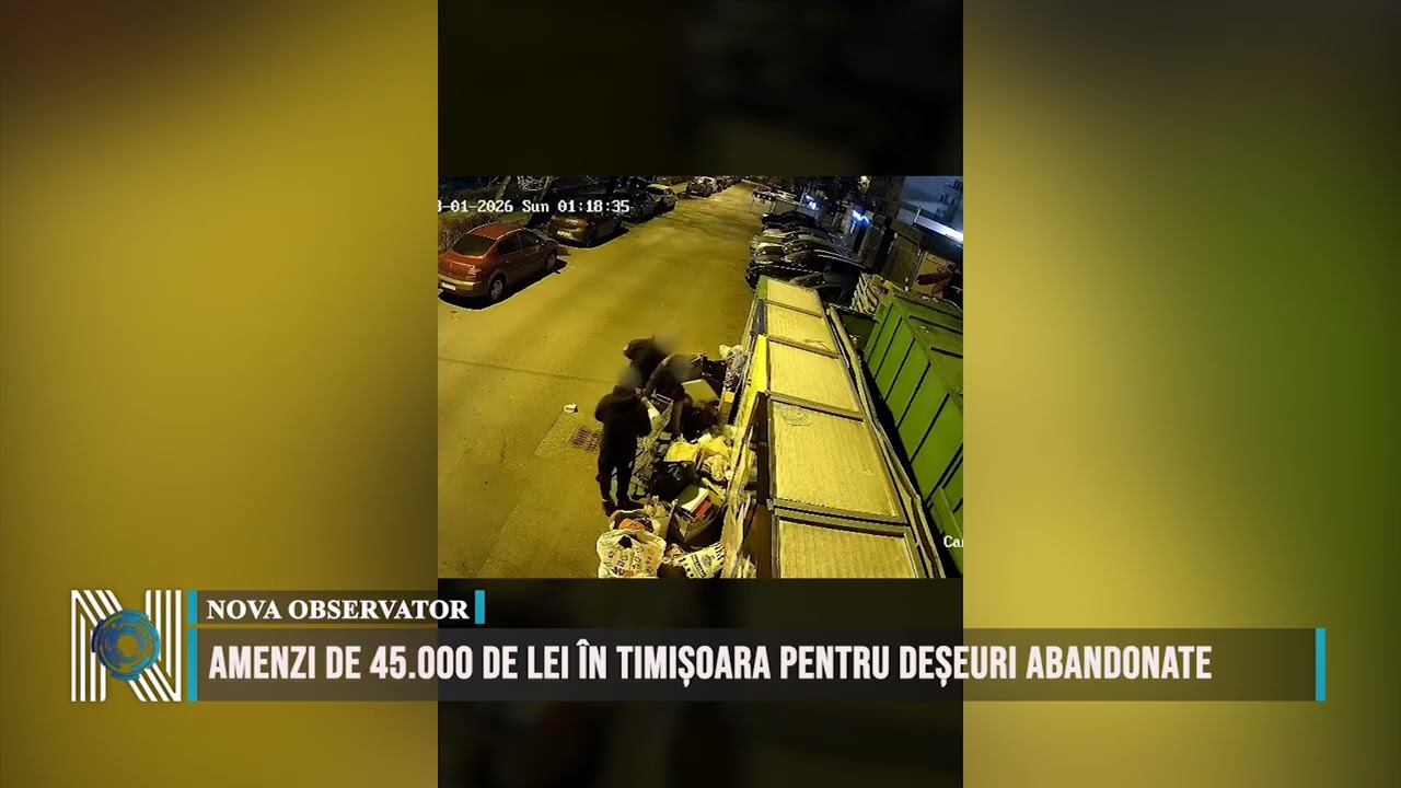Amenzi de 45.000 de lei în Timișoara pentru deșeuri abandonate