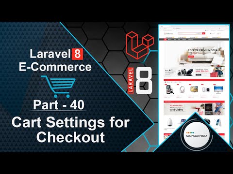 Laravel 8 E Commerce Cart Settings for Checkout