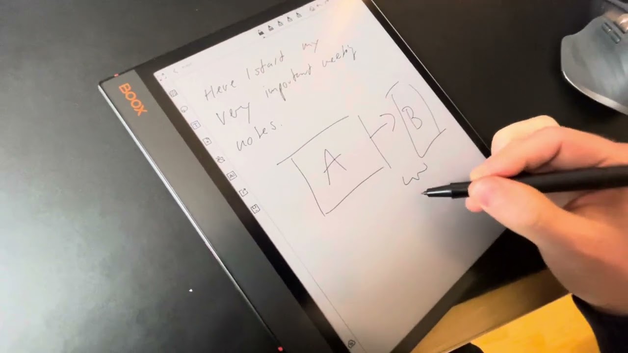Handwritten Notes in Obsidian with an E-Ink Tablet (Note Air 3c)