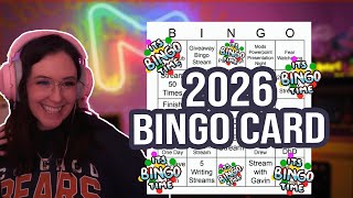 2026 Bingo Card - Meg Turney