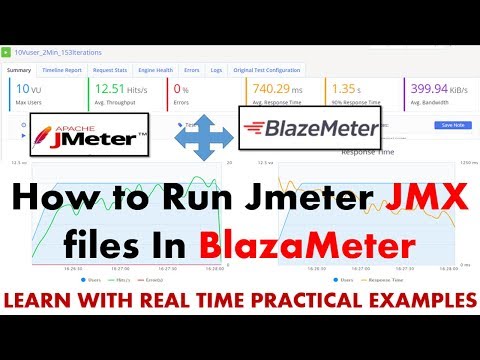 JMeter Tutorial | How to Run Jmeter Script in BlazaMeter examples