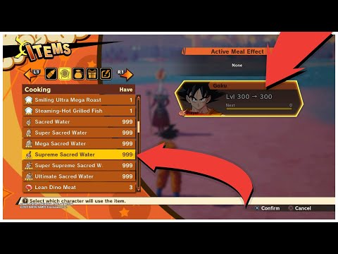 How To Farm Unlimited Sacred Water/Level Up To Lvl 300 (DLC 2) - Dragon Ball Z Kakarot