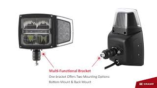 Predný LED svetlomet 38W s výhrevom a polohovateľnou smerovkou