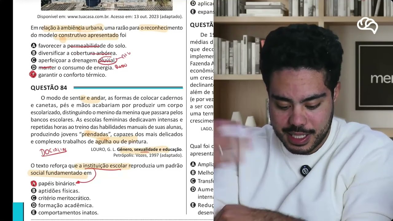 Resolução em Vídeo — Questão 84 ENEM 2025 Belém