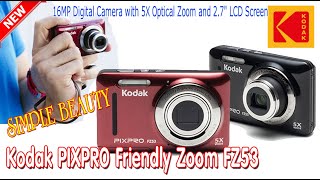 Kodak PIXPRO Friendly Zoom Simple Beauty FZ53-BK 16MP Digital Camera - Tell Your Story