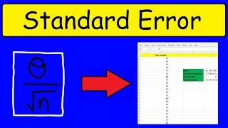 Standard Error, Mean, Standard Deviation - Excel