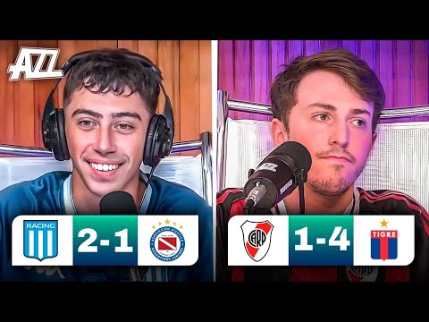 TIGRE GOLEÓ a RIVER 4-1 + RACING le GANÓ 2-1 a ARGENTINOS | TORNEO APERTURA EN VIVO