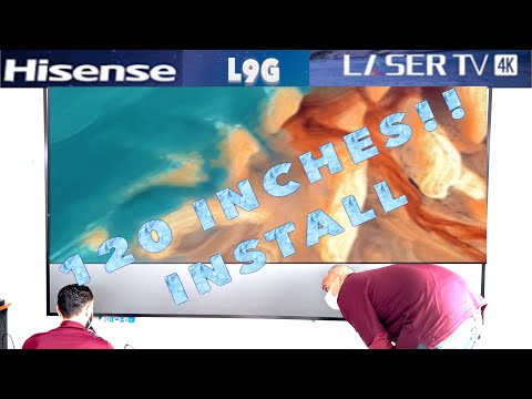 Hisense L9G 120 inch Wall Install - HERVEs WORLD- Episode 536