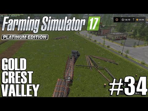 Farming Sim 17 - Gold Crest Valley 2.0 - Timelapse #34 - Clearing Trees