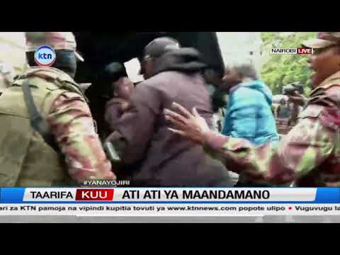 Ati Ati ya maandamano:Vijana kadhaa wamekamatwa wakiandamana Nairobi
