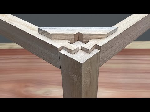 Not many people know this technique of the old carpenter | Making simple wooden mortise and tenon