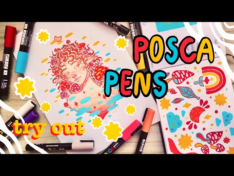 Trying Out POSCA Paint Pens // First Impressions