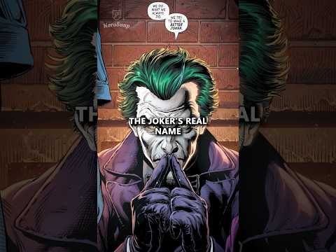 Batman Knew The Joker's Real Name All Along