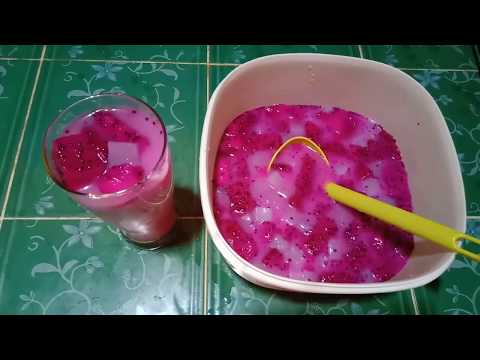 SUWEGERRRR...!! Membuat Es Buah Naga Merah | Make Dragon Fruit Cocktails