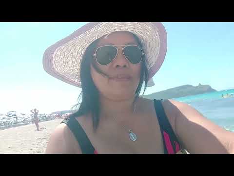 Golfo Degli Angeli, Poetto Beach Cagliari Sardegna Italy.  Summer July 10,2022