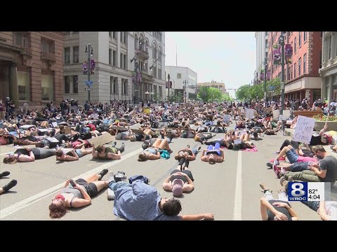 Hundreds gathered in downtown Rochester for Black Lives Matter protest
