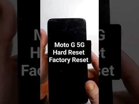 Moto G 5G Hard Reset Factory Reset in 39 sec.  The Fastest Way to Reset Motorola Phones.