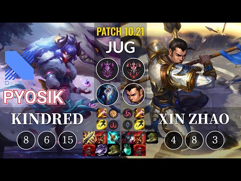 DRX Pyosik Kindred vs Xin Zhao Jungle - KR Patch 10.21