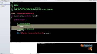 Objective-C kursus / Tutorials - #2,2 Variabler og kommentarer