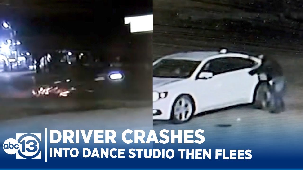 Driver crashes into Pasadena dance studio and flees in another car