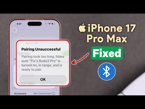Bluetooth Pairing Unsuccessful on iPhone 17 Pro Max? Fix Connection Unsuccessful!