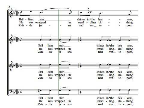 Joyful News   Nova Radost' Stala   Christmas Carol   FULL SCORE