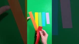 EASY PAPER CRAFT IDEA / RAINBOW. #craft #papercraft #rainbow #rainbowcrafts