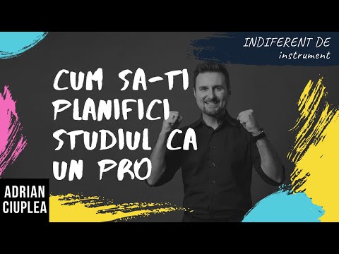 Cum sa-ti organizezi usor TOT ce vrei sa studiezi la instrument