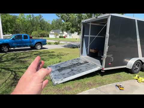 Enclosed Car Trailer Ramp Door Cable Replacement | This Was Quite Easy.