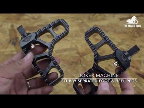 VTWINNOW.COM Product Spotlight - Joker Machine Serrated Stubby Foot and Heel Pegs